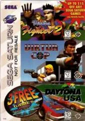 3 Free Game Pack [Virtua Cop, Virtua Fighter 2, Daytona USA] - Sega Saturn - Retrocharting