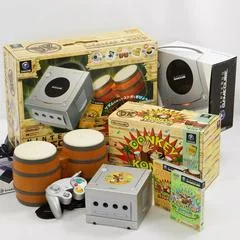 GameCube Silver Console [Donkey Konga Starter Pack] - Gamecube - Retrocharting