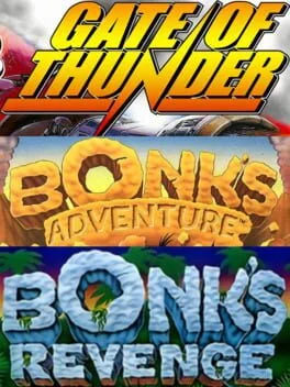 Background - Gate of Thunder, Bonk's Adventure, Bonk's Revenge - TurboGrafx CD - Retrocharting
