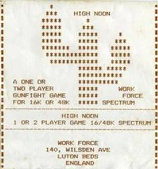 High Noon - ZX Spectrum - Retrocharting
