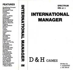 International Manager - Sinclair ZX Spectrum  - Retrocharting