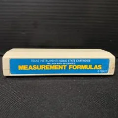Measurement Formulas - TI-99  - Retrocharting