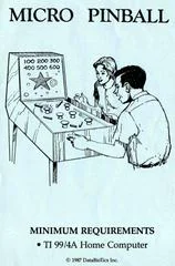 Micro Pinball - TI-99  - Retrocharting