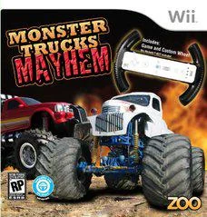 Monster Trucks Mayhem with Racing Wheel - Wii - Retrocharting