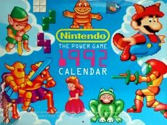 Background - Nintendo The Power Game 1992 Calendar - Nintendo Power - Retrocharting