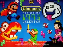 Background - Nintendo The Power Game 1993 Calendar - Nintendo Power - Retrocharting