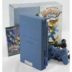 PlayStation 2 [Ratchet & Clank Action Pack] Toys Blue [SCPH-39000 TB] - PlayStation 2 - Retrocharting