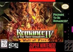 Romance of the Three Kingdoms IV Wall of Fire - Super Nintendo - Retrocharting