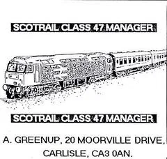 Scotrail Class 47 Manager - ZX Spectrum - Retrocharting