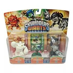 Skylanders Giants Triple Pack [Eruptor, Stealth Elf, Terrafin] - Skylanders - Retrocharting