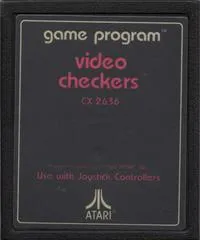 Background - Video Checkers [Text Label] - Atari 2600 - Retrocharting